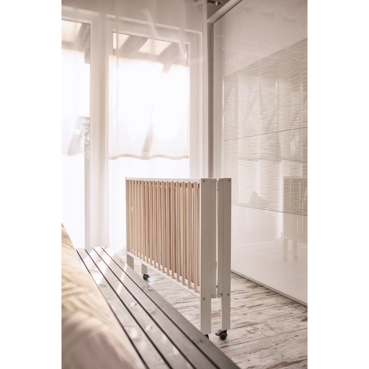 tiSsi JORI opvouwbaar kinderbed 120x60 cm - Beukenwit