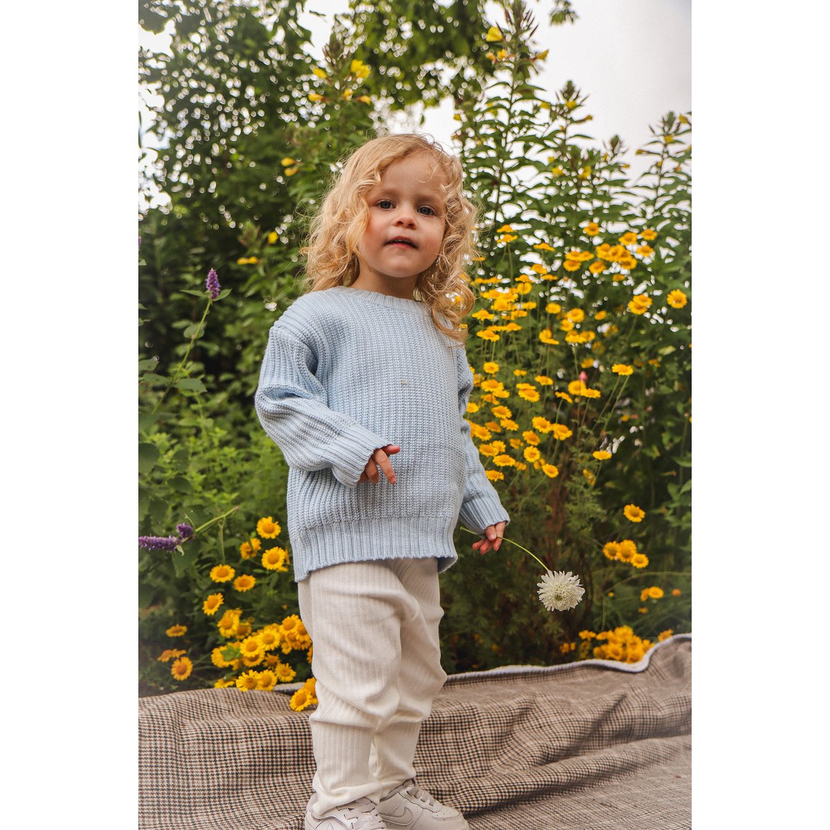 Lea Unisex Gebreide Kindertrui met Ronde Hals