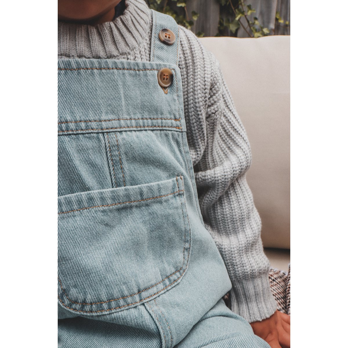Lea Unisex Gebreide Kindertrui met Ronde Hals
