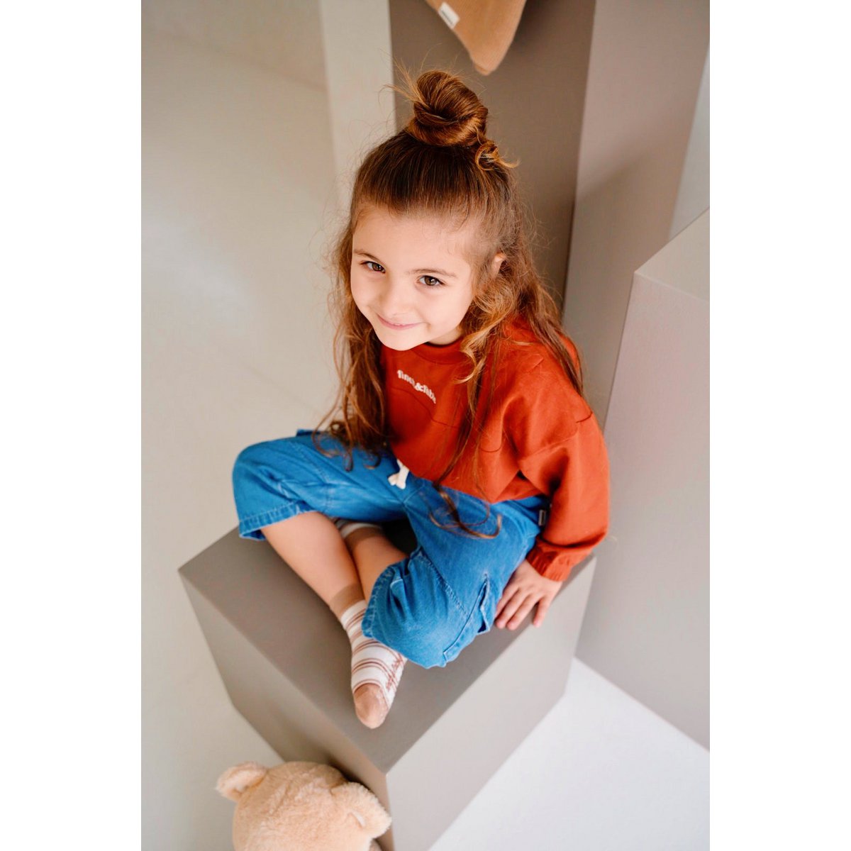 Kindersweater van Biologisch Katoen Fleece – Maple