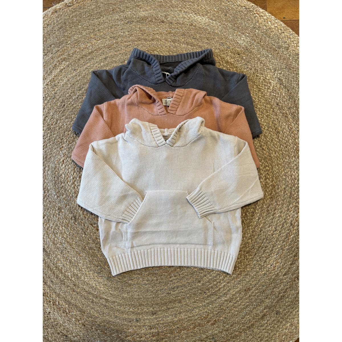 Alfie Gebreide Unisex Kinderhoodie van Katoen