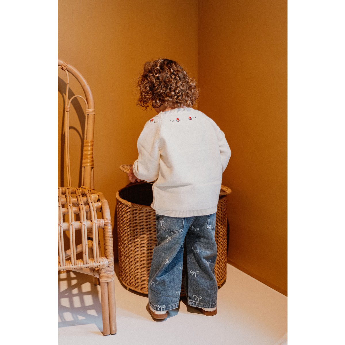 Rae Kinderjeans met Lintprint – Rechte Pijp
