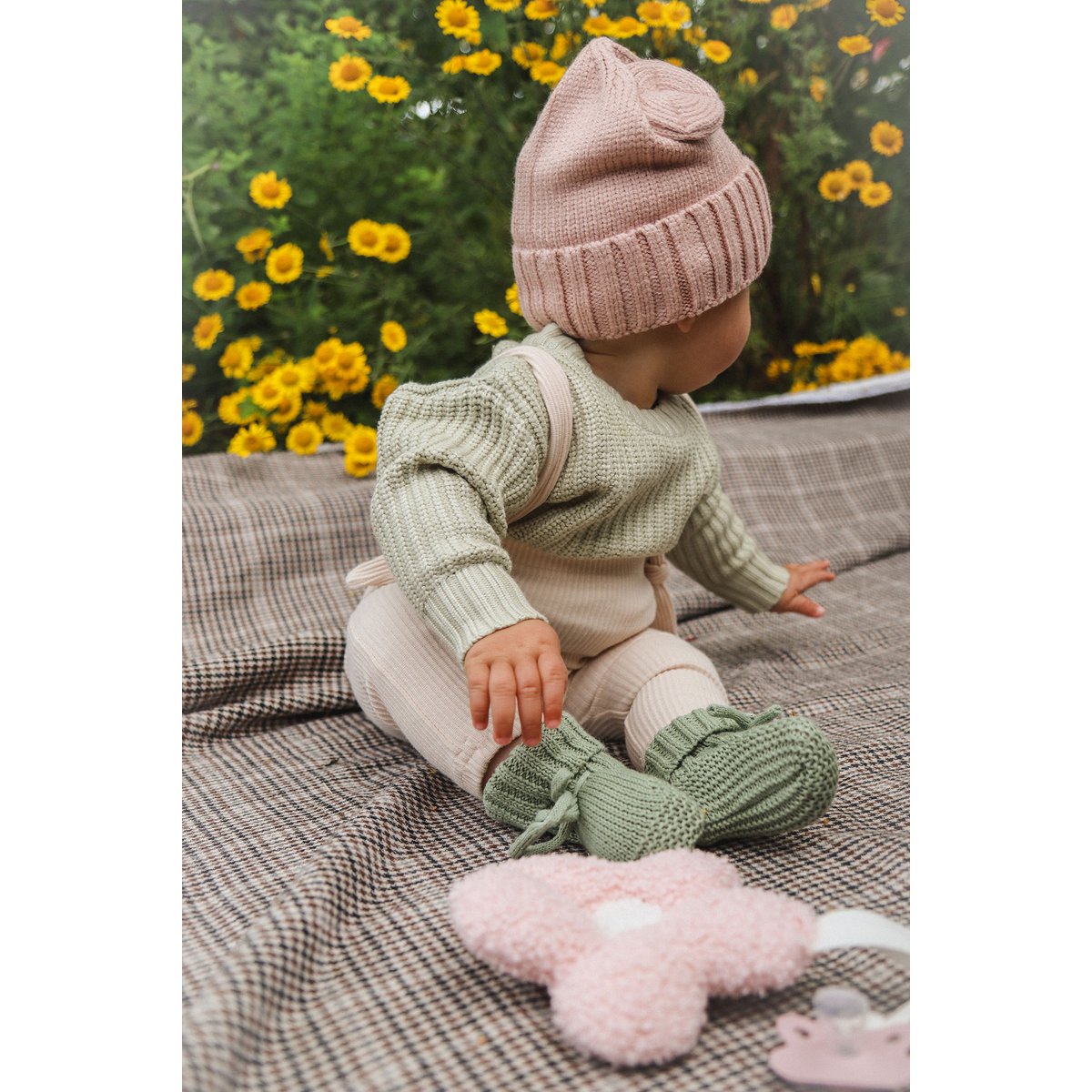 Lea Unisex Gebreide Kindertrui met Ronde Hals
