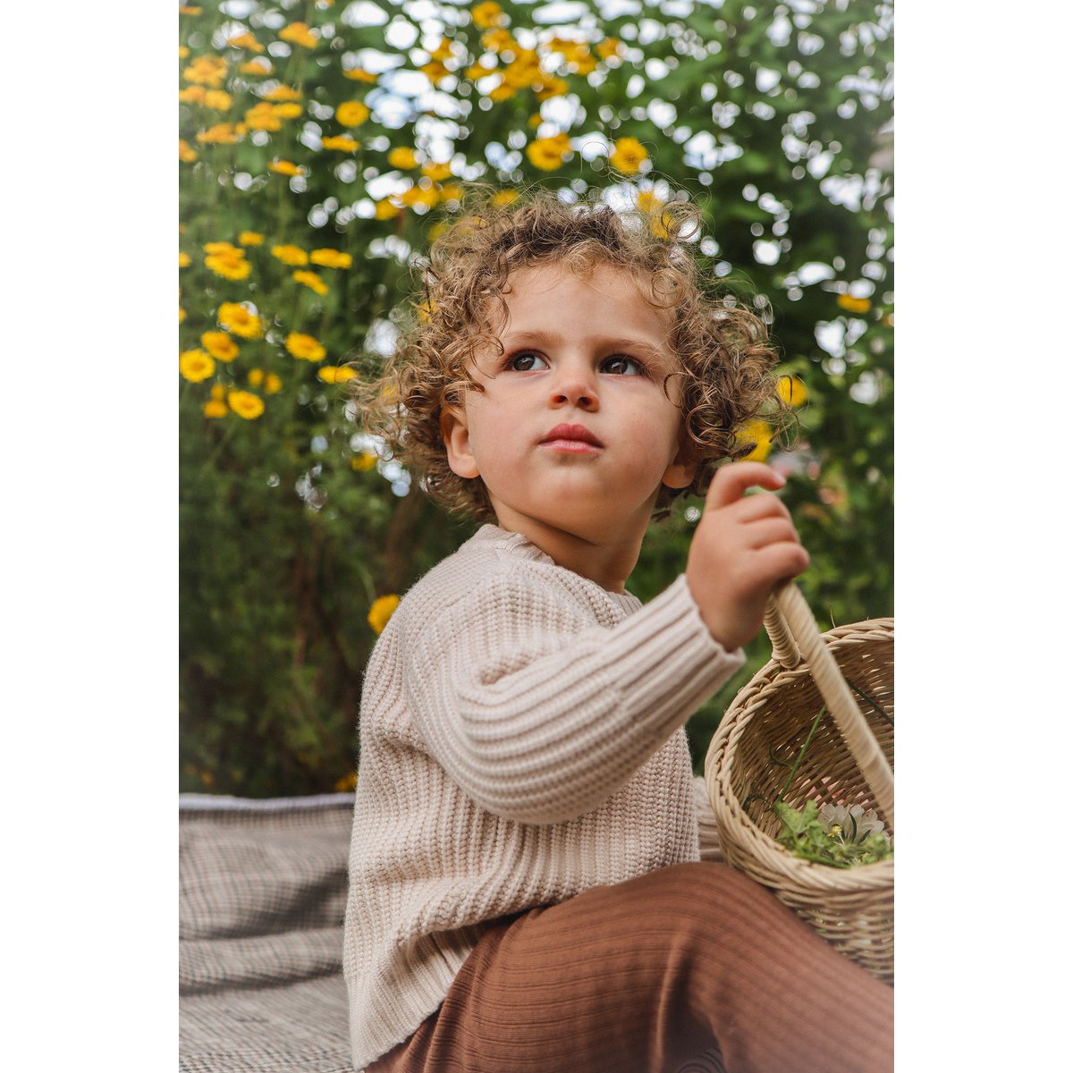 Lea Unisex Gebreide Kindertrui met Ronde Hals