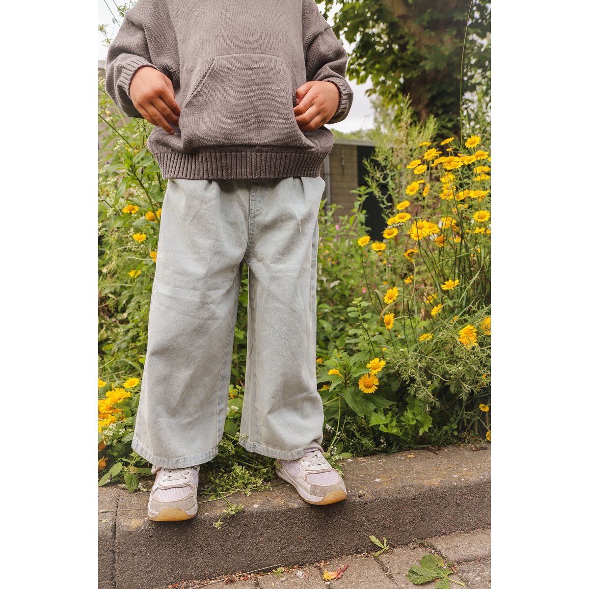Alfie Gebreide Unisex Kinderhoodie van Katoen