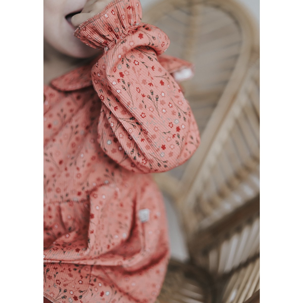 Blouse Ruffle Rusty Flower