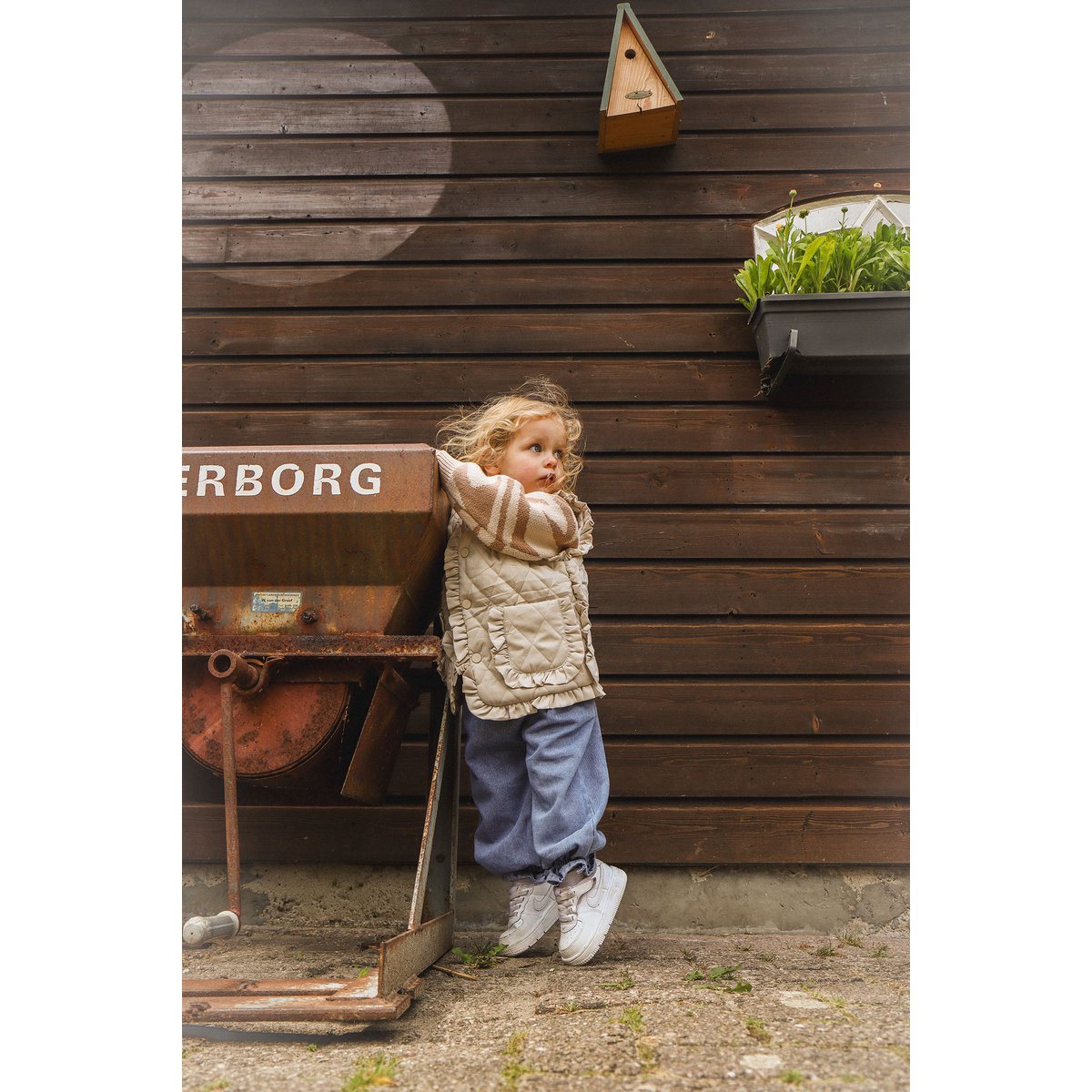 Darcy Unisex Gebreide Kindertrui met Zebraprint
