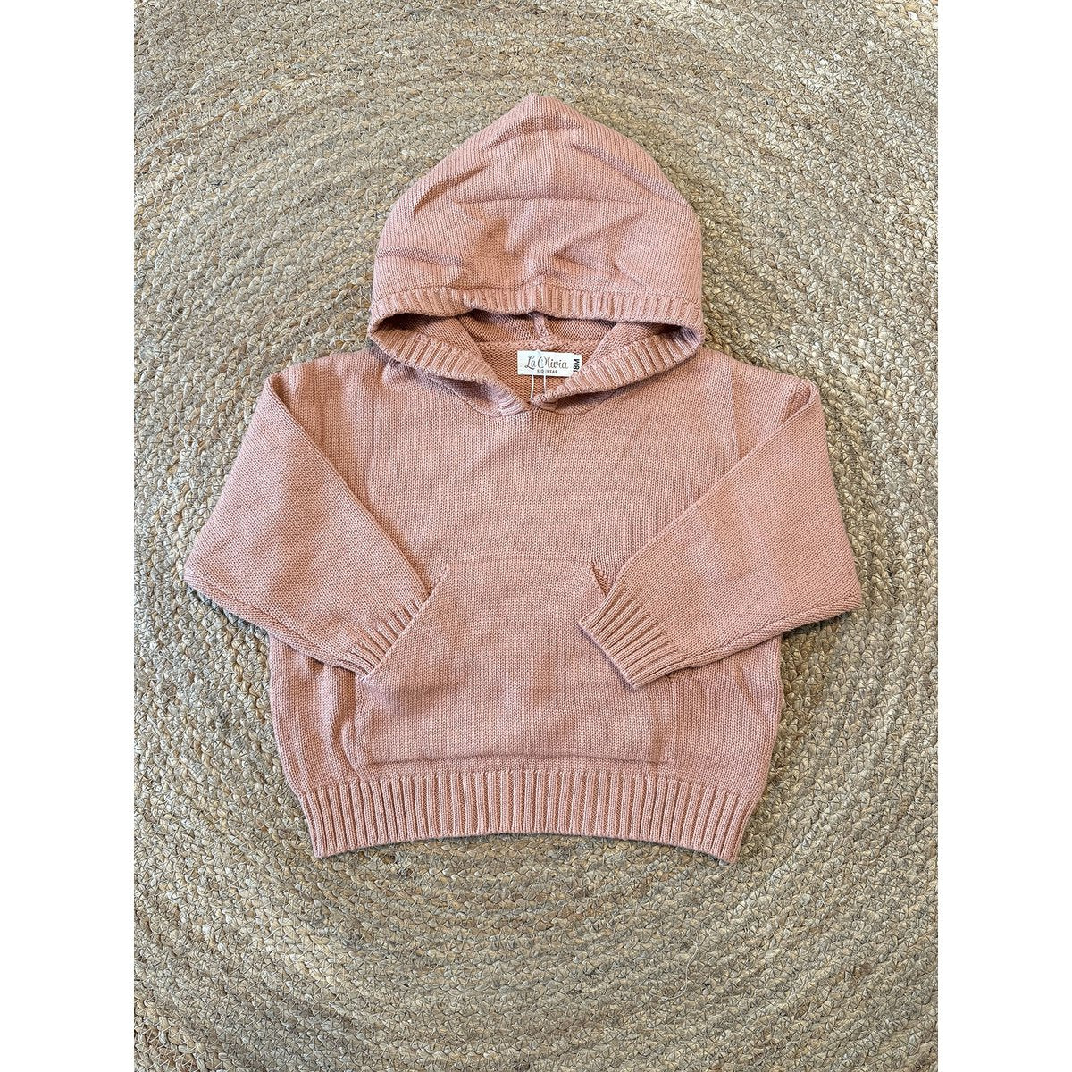 Alfie Gebreide Unisex Kinderhoodie van Katoen