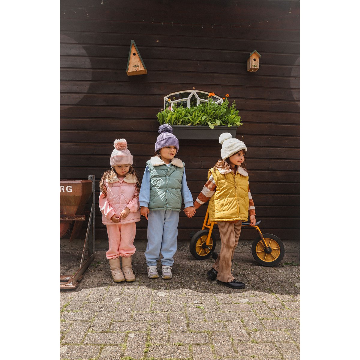 Scarlett Gebreide Kinderbroek – Warm Ribkatoen