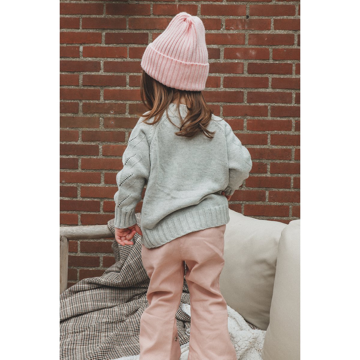 Romy Meisjesbroek met Bloemborduursel