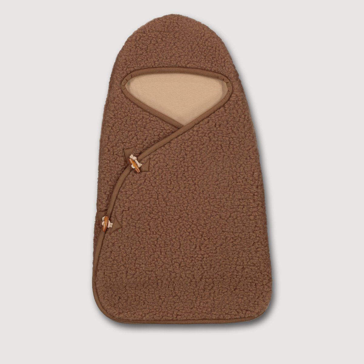 Babycocon van Schapenwol voor Kinderwagen en Wieg – Karamel