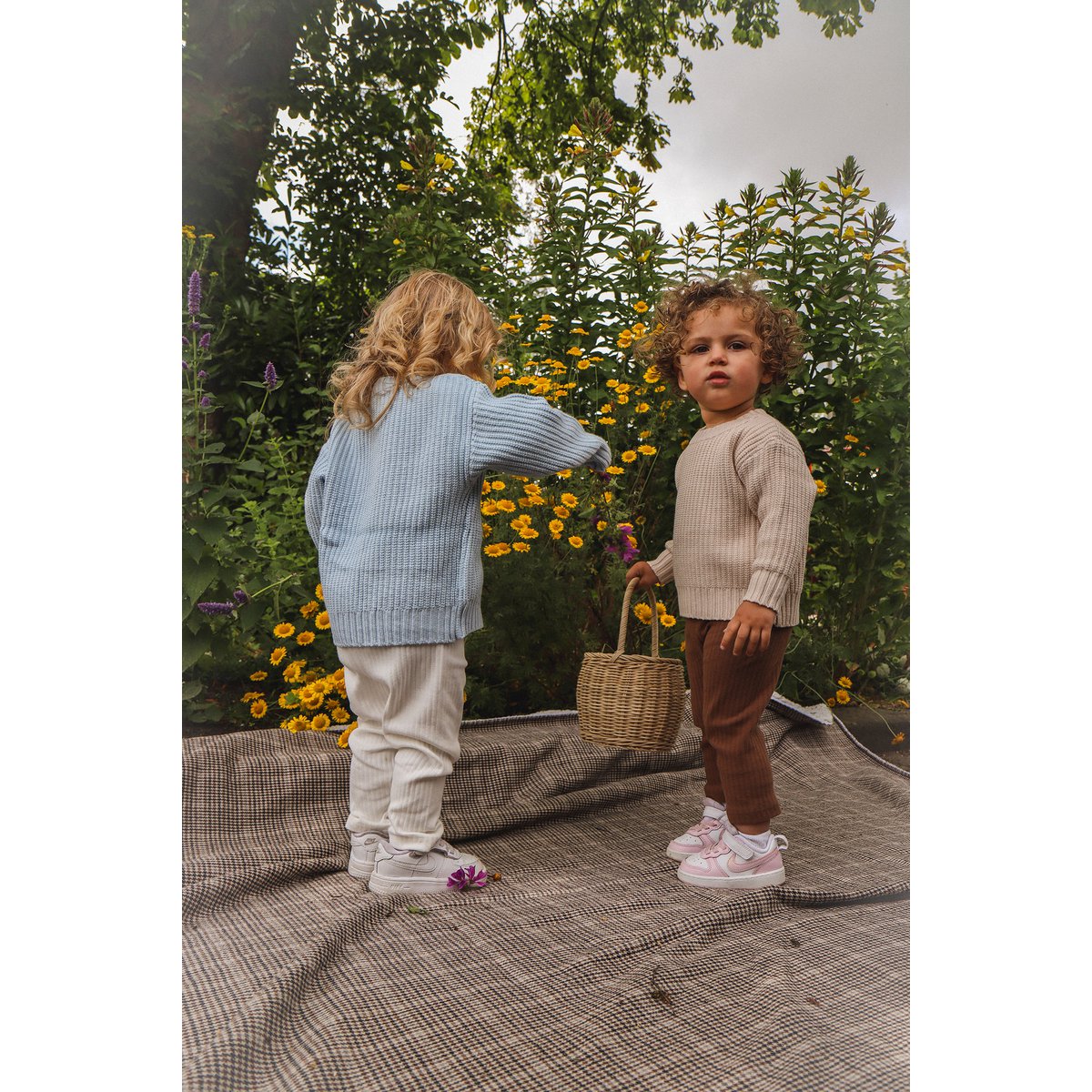 Lea Unisex Gebreide Kindertrui met Ronde Hals