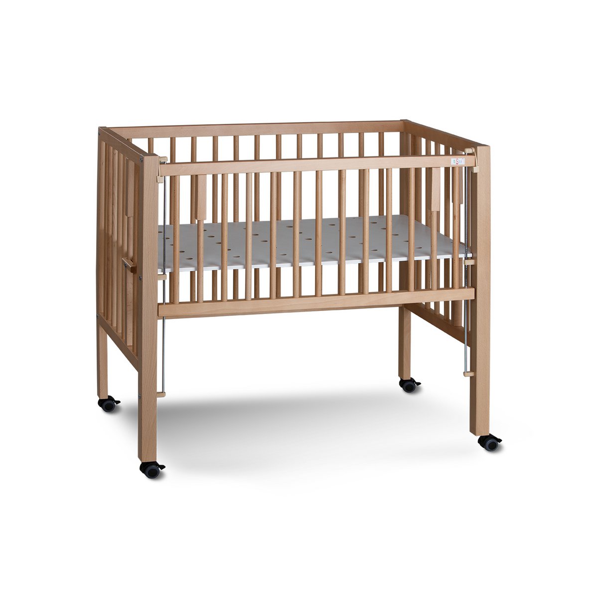 MAXI BOXSPRING zijbed naturel 90x50 cm