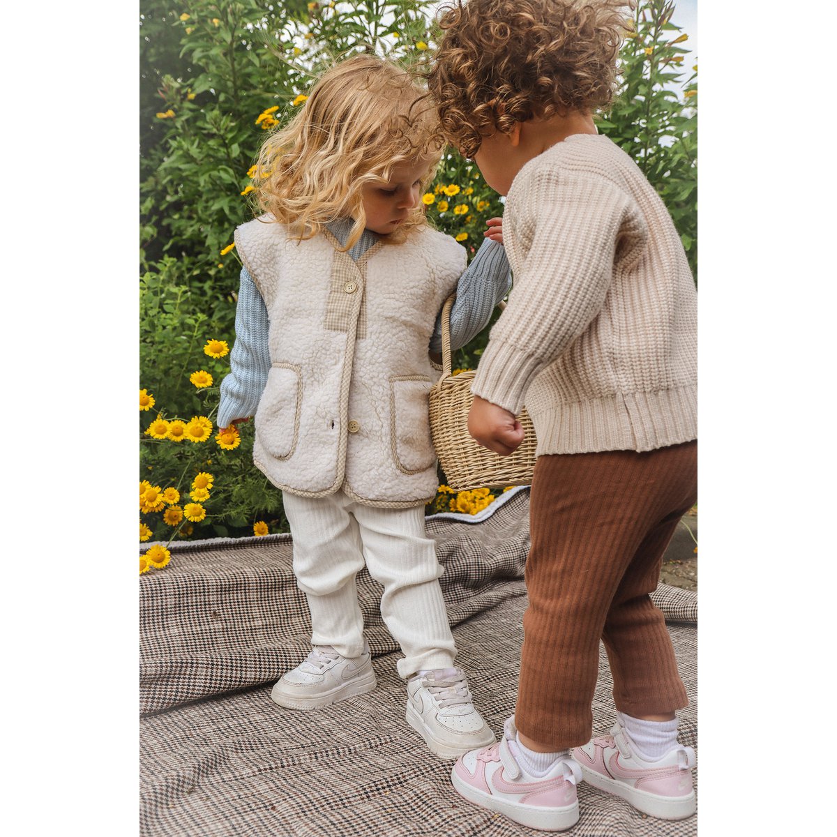 Lea Unisex Gebreide Kindertrui met Ronde Hals