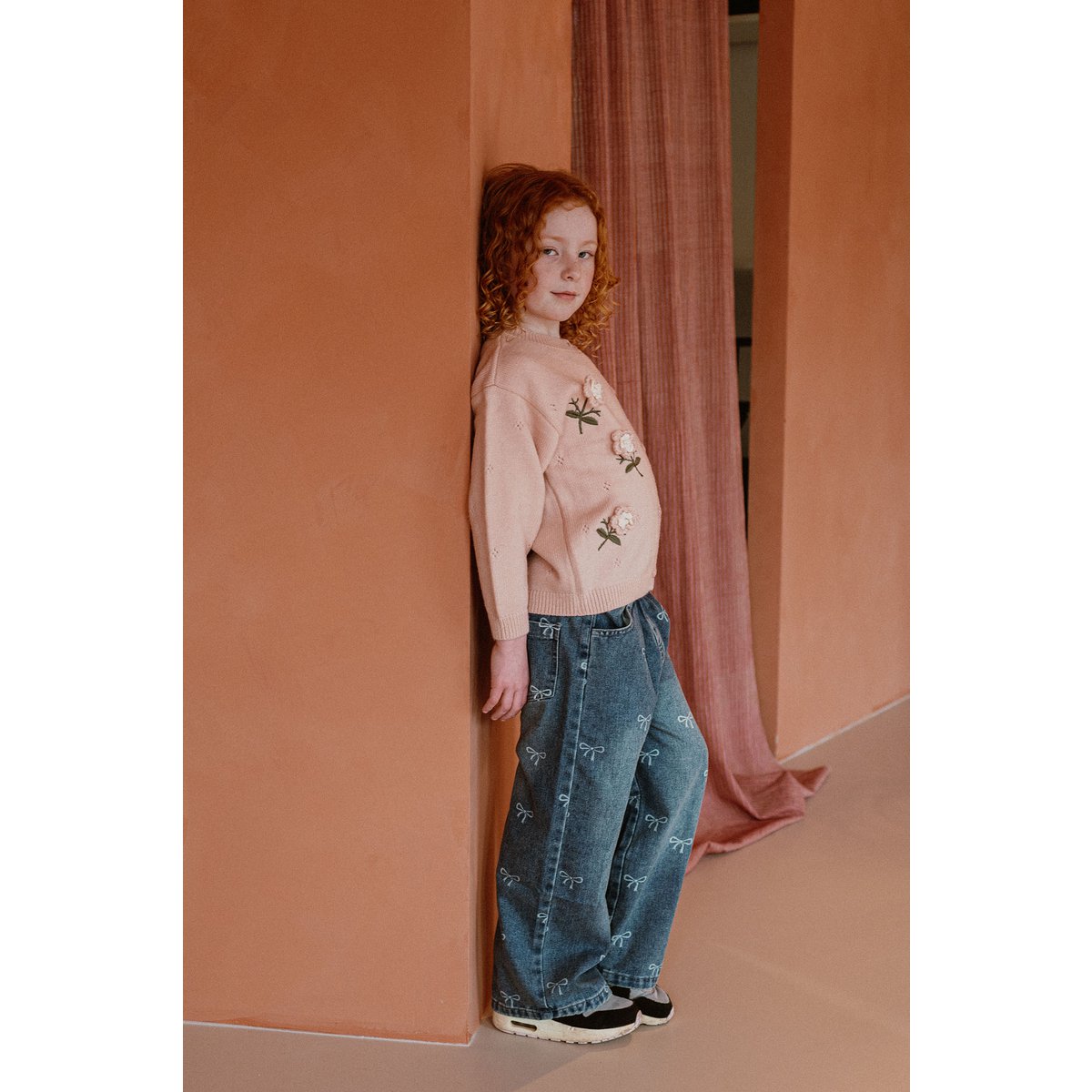 Rae Kinderjeans met Lintprint – Rechte Pijp