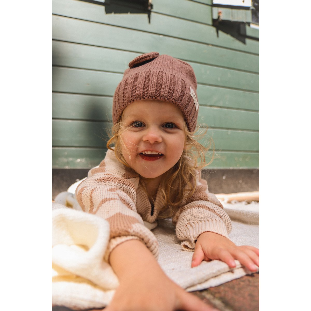 Darcy Unisex Gebreide Kindertrui met Zebraprint