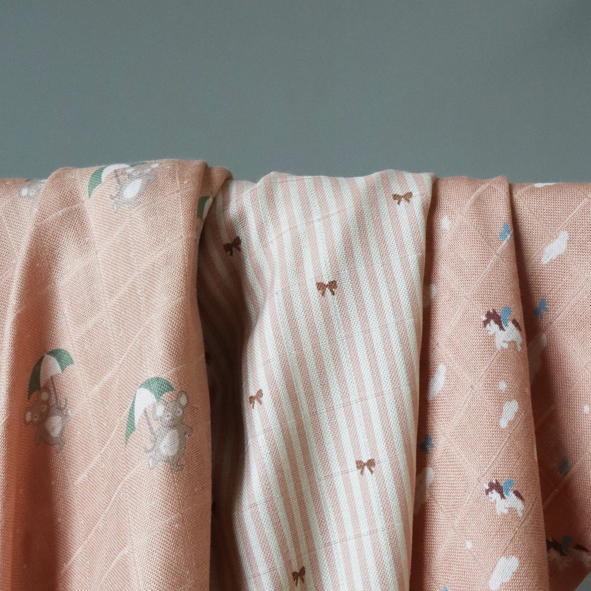 Nuuroo bamboe mousseline doekjes Unicorn Sky | 2 stuks