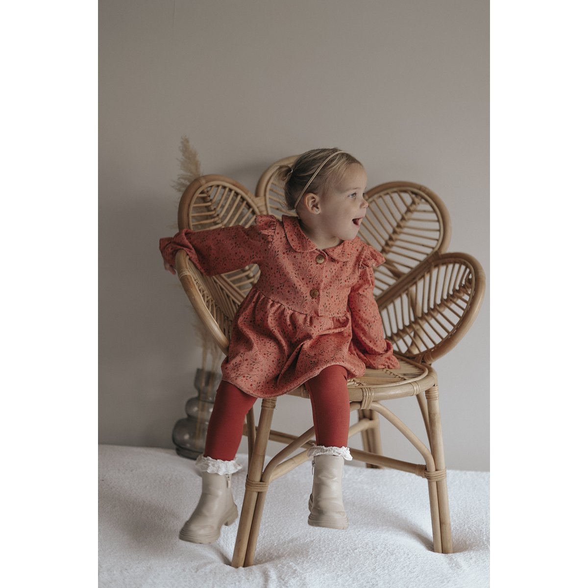 Blouse Ruffle Rusty Flower