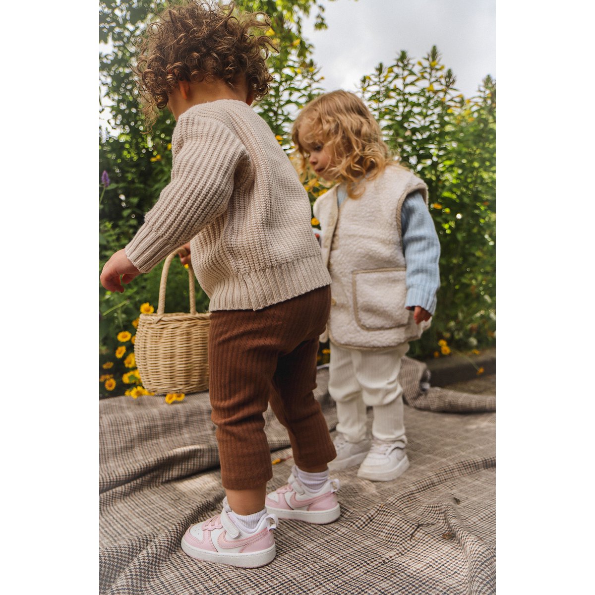 Lea Unisex Gebreide Kindertrui met Ronde Hals