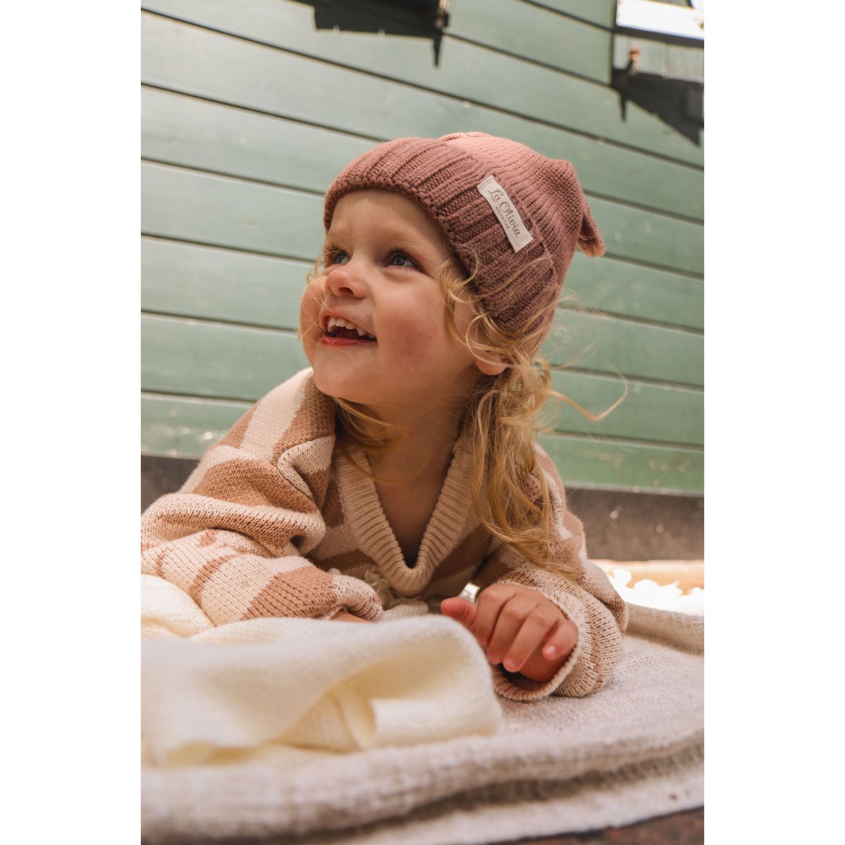 Darcy Unisex Gebreide Kindertrui met Zebraprint