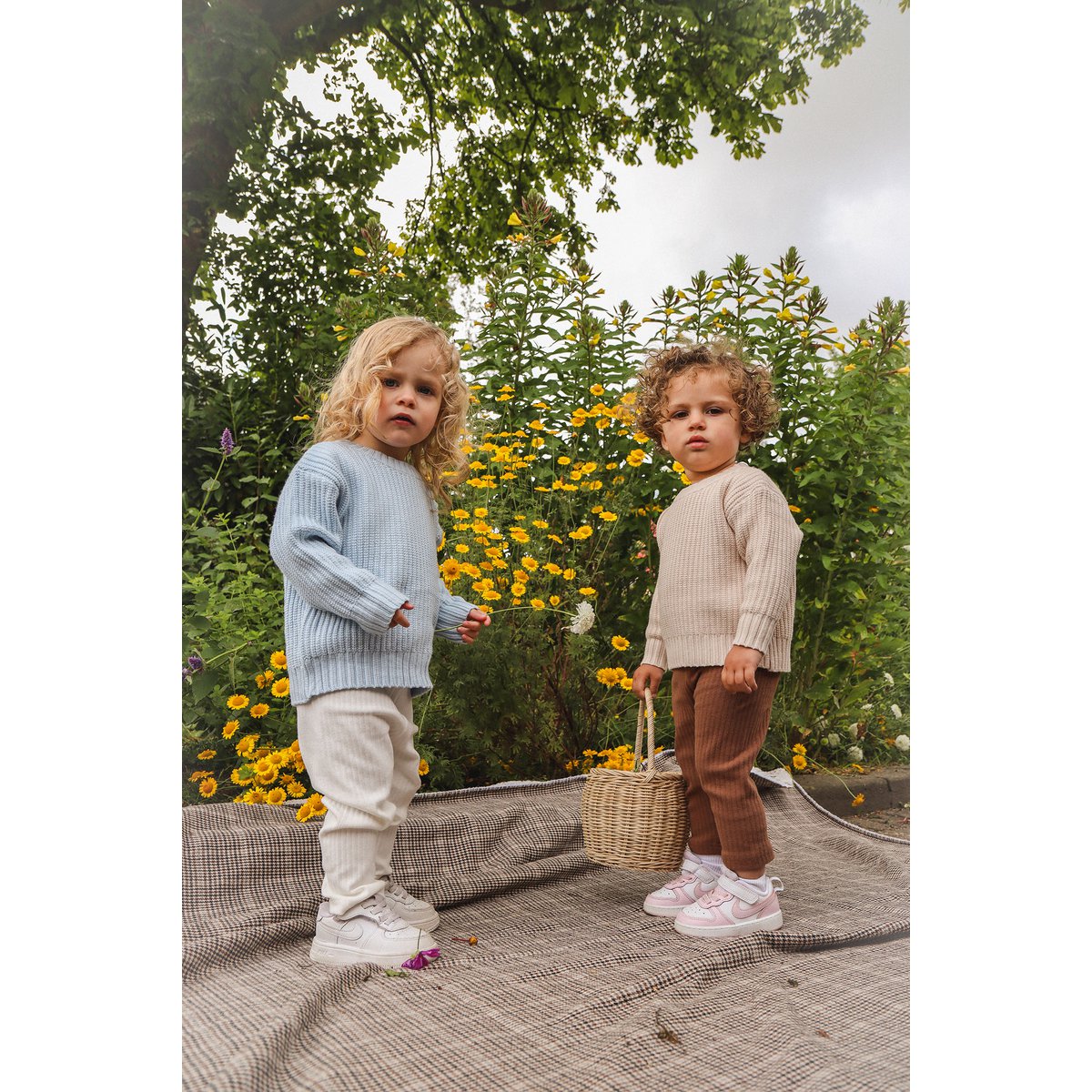 Lea Unisex Gebreide Kindertrui met Ronde Hals
