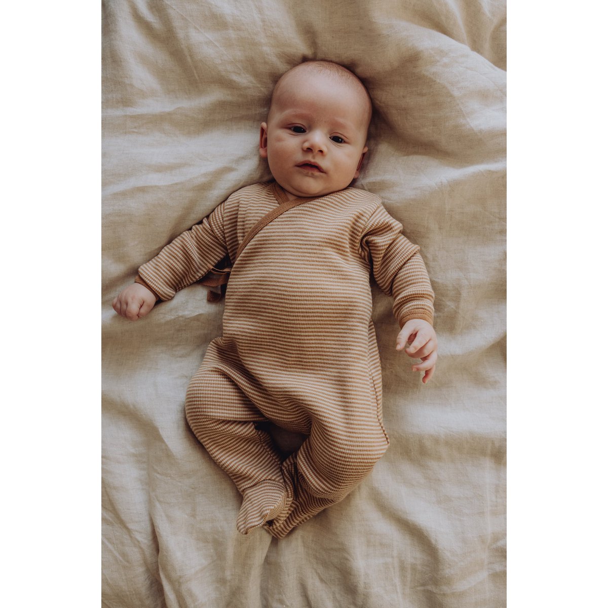 Wollen ribvoetje - Fawn streep