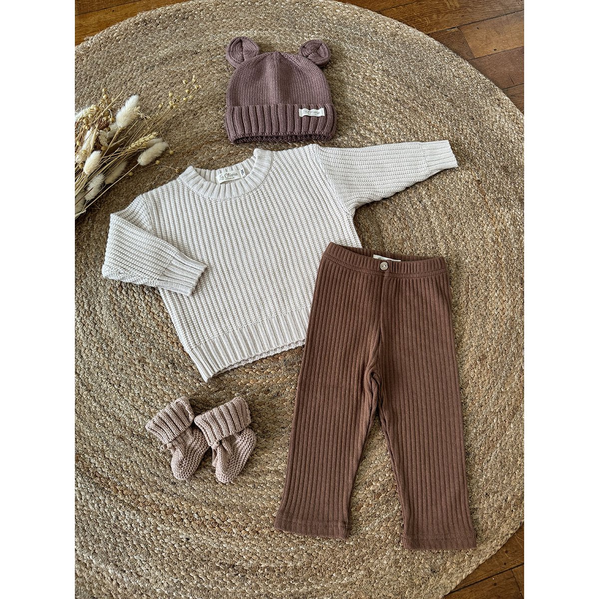 Lea Unisex Gebreide Kindertrui met Ronde Hals
