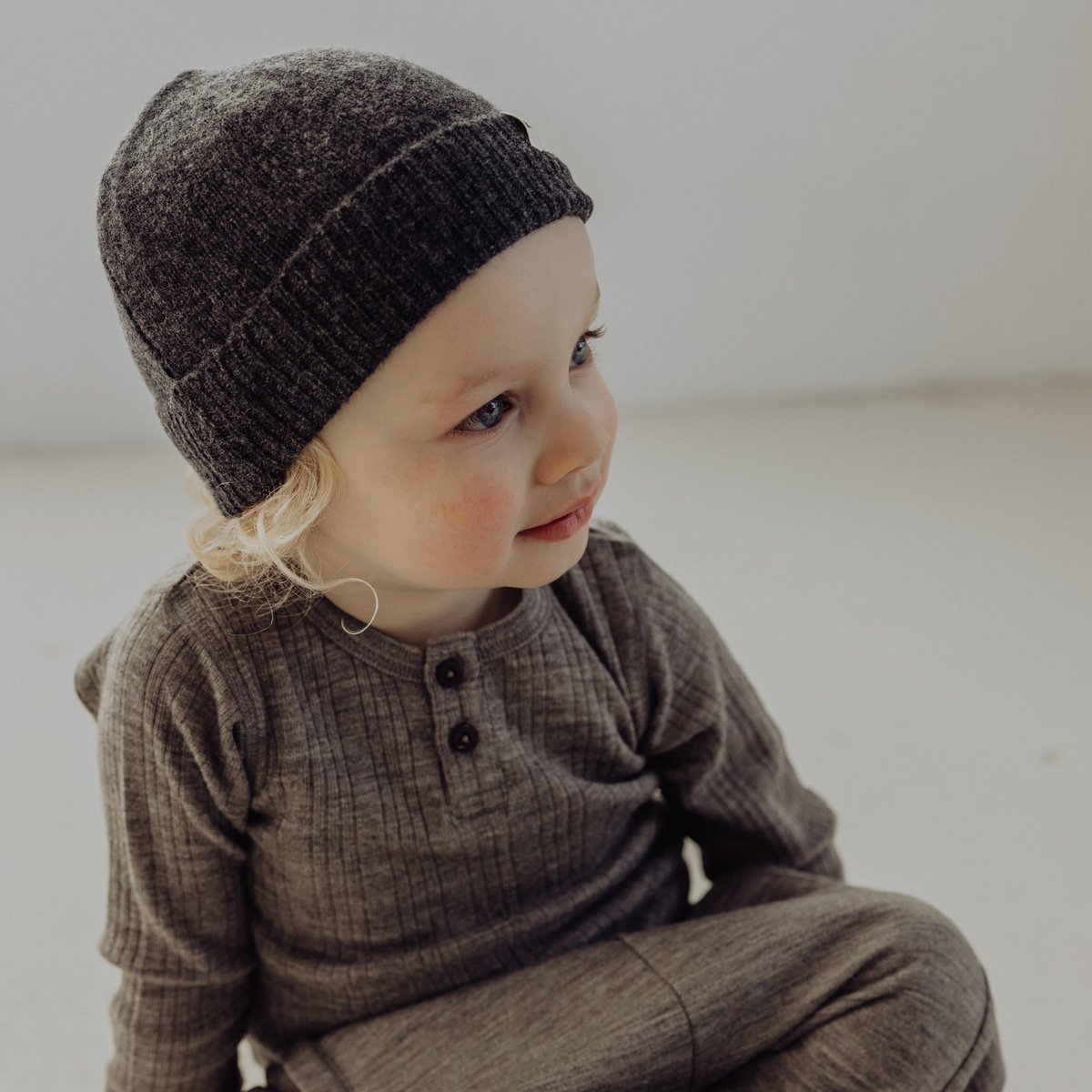 Finch & Fable merinowollen vissersmuts voor kinderen - Storm